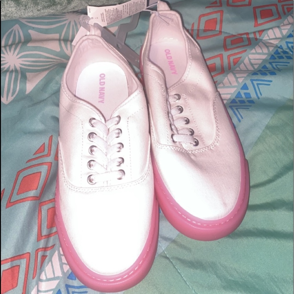 Twill Lace-Up Sneakers for Girls Size 3 NWT